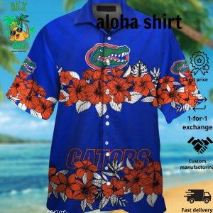 Florida Gators Short Sleeve Button Up Tropical Hawaiian Shirt VER08