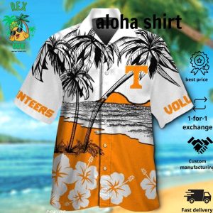 Tennessee Volunteers Short Sleeve Button Up Tropical Hawaiian Shirt VER011