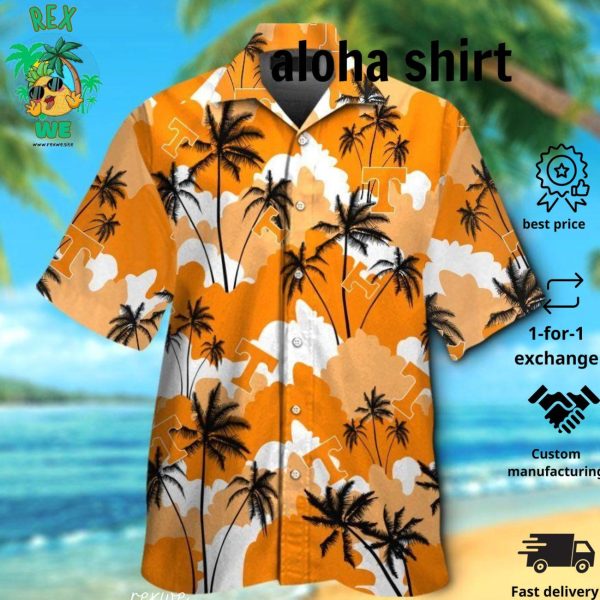 Tennessee Volunteers Short Sleeve Button Up Tropical Hawaiian Shirt VER025