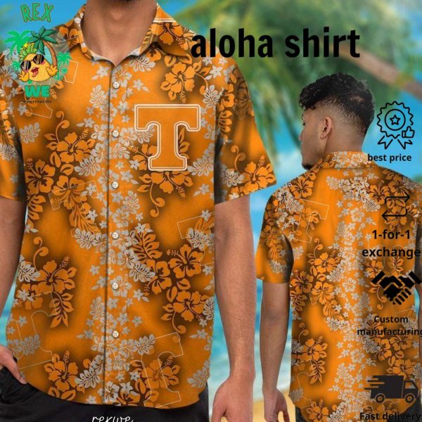 Tennessee Volunteers Short Sleeve Button Up Tropical Hawaiian Shirt VER026